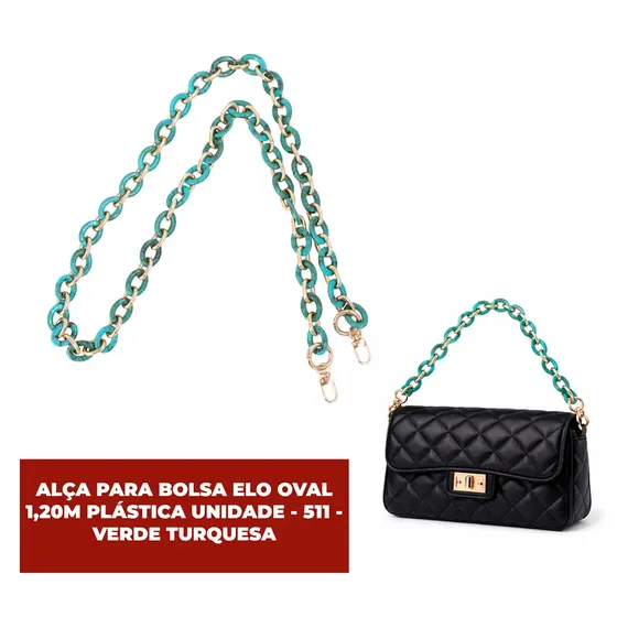 Alca Para Bolsa Elo Oval 1,20M Plastica Unidade