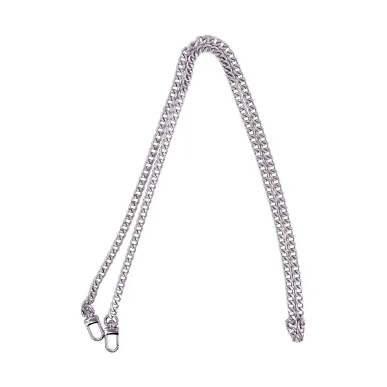 Alca Para Bolsa Corrente Fecho Oval 1,20 Metros Em Aluminio Unidade
