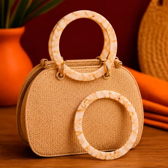 Alca Para Bolsa Redonda Em Plastico (2 Pc)