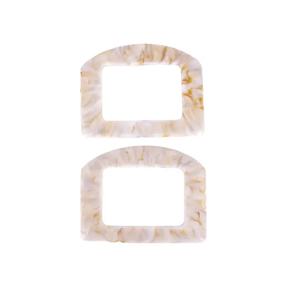 Alca Para Bolsa Retangular Em Plastico (2 Pc)