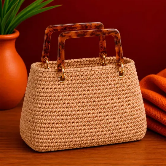 Alca Para Bolsa Retangular Em Plastico (2 Pc) - Tartaruga