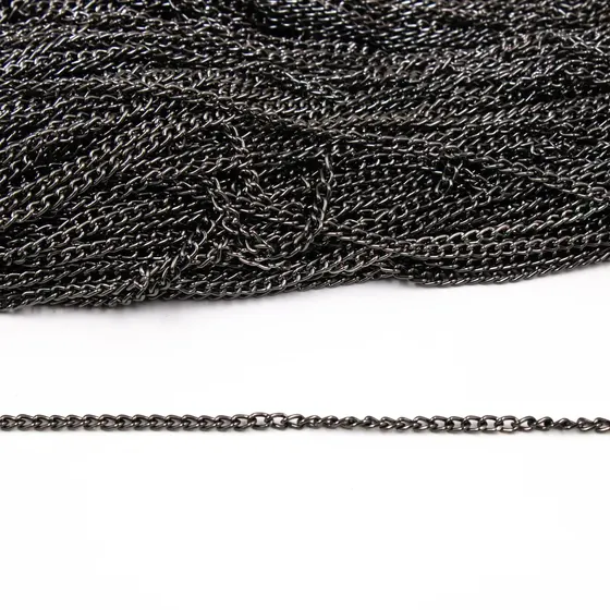 Corrente Grume 4.6X3.1Mm Em Aluminio Com 100 Metros 076 - Grafite 076
