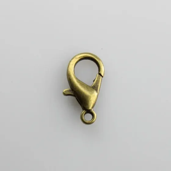 Fecho Lagosta 12Mm Em Zamak Com 1.000 Pecas 075 - Ouro Velho