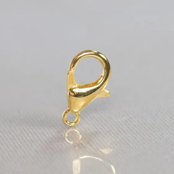 Fecho Lagosta 14Mm Em Zamak Com 1.000 Pecas 073 - Dourado 073