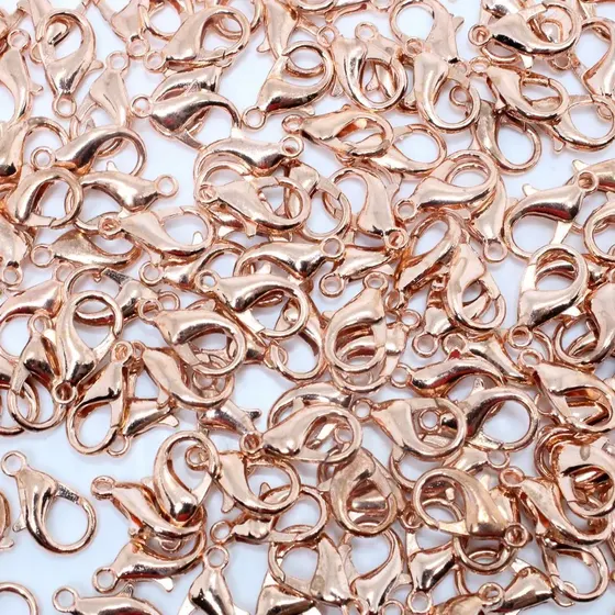 Fecho Lagosta 14Mm Em Zamak Com 1.000 Pecas 078 - Cobre 078