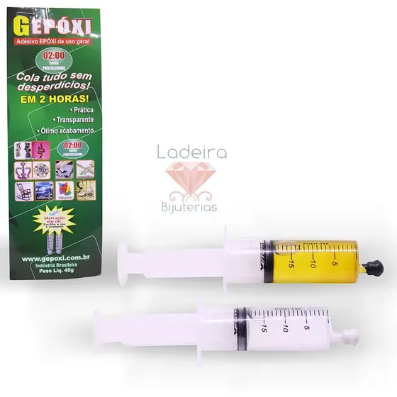 Cola Gepoxi 2 Horas Com 10Gr 001 - Cristal Transparente 001