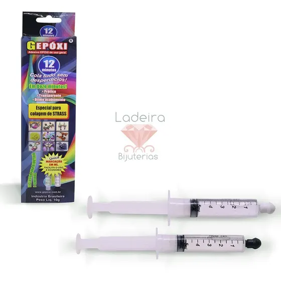 Cola Gepoxi 12Minutos 10G 001 - Cristal Transparente 001