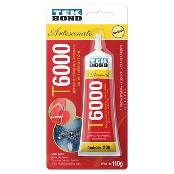 Cola Tekbond T6000 110G 001 - Cristal Transparente 001