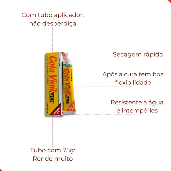 Cola Vinil Extra Brascola 75G