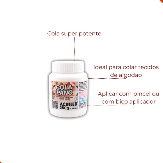 Cola Pano Acrilex 250G