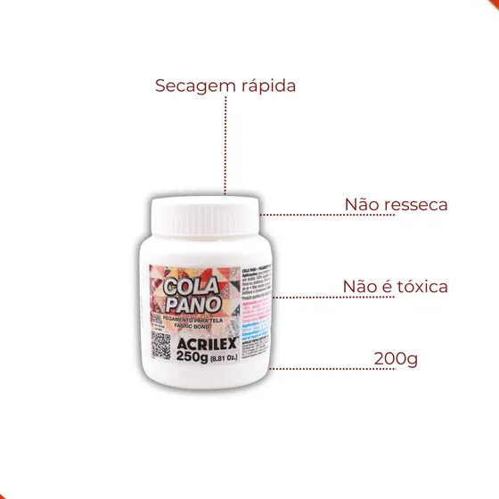 Cola Pano Acrilex 250G