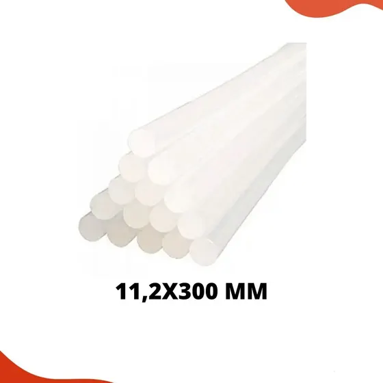 Bastao Cola Quente Semi Transparente Grossa 11,2X300 Mm Rendicolla 1Kg