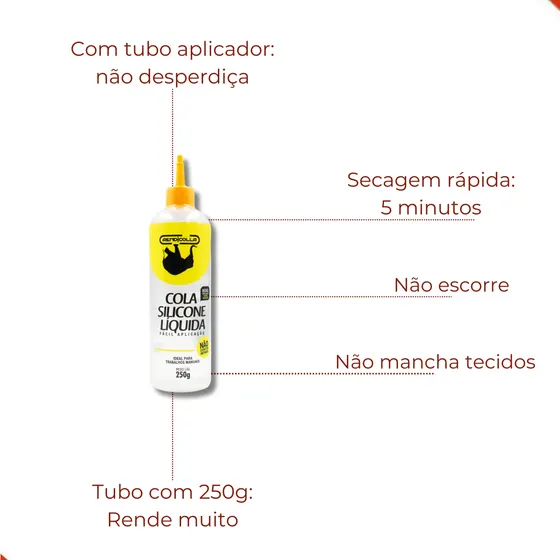 Cola De Silicone Liquida Rendicolla 250G