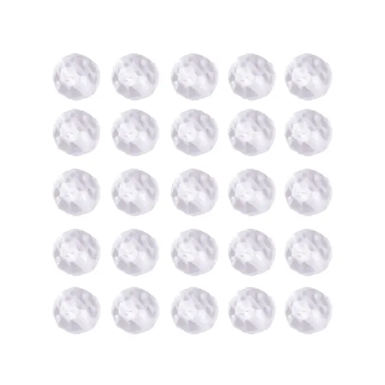 Bola Sextavada Passante 08Mm Em Acrilico Com 500Gr 001 - Cristal Transparente 001
