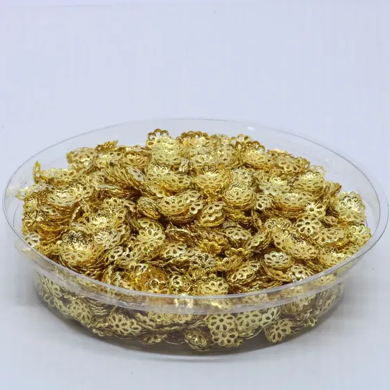 Tulipa Flor 6.5Mm Em Ferro Com 5000 Pecas 073 - Dourado 073