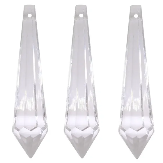 Ponteira Pirulito 18X74Mm Em Acrilico Com 500Gr 001 - Cristal Transparente 001