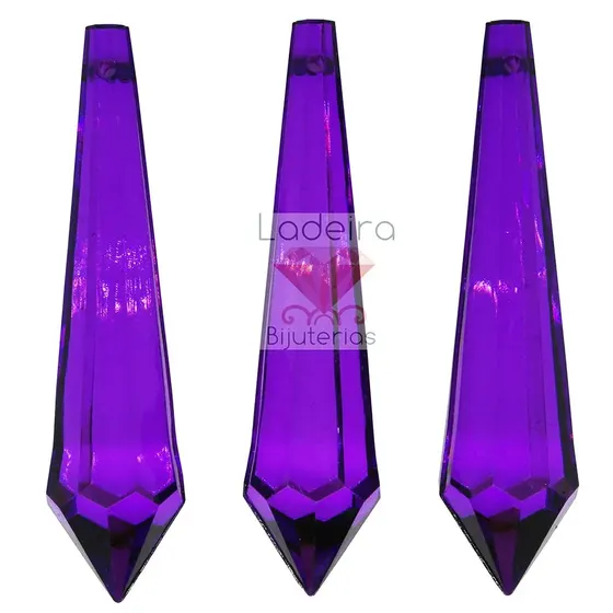 Ponteira Pirulito 18X74Mm Em Acrilico Com 500Gr 053 - Roxo