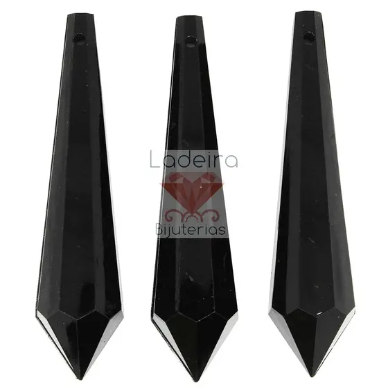 Ponteira Pirulito 18X74Mm Em Acrilico Com 500Gr 072 - Preto