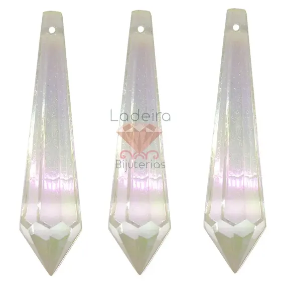 Ponteira Pirulito 18X74Mm Em Acrilico Com 500Gr 079 - Cristal Ab 079
