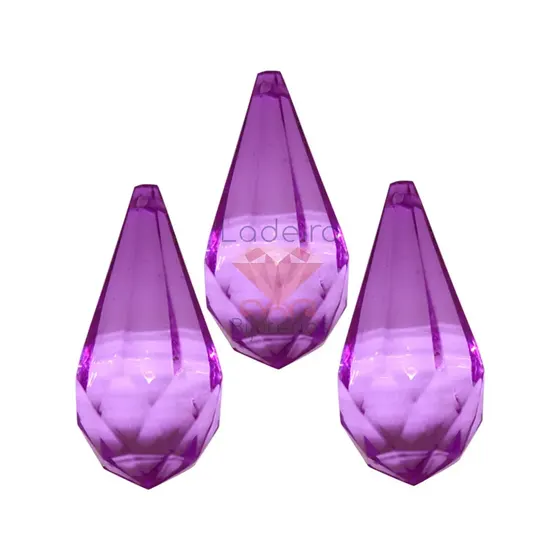 Ponteira Gota 25X50Mm Em Acrilico Com 500Gr 048 - Lilas 048