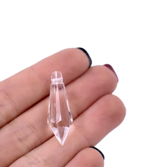 Ponteira Pirulito 10X31Mm Em Acrilico Com 500Gr 001 - Cristal Transparente 001