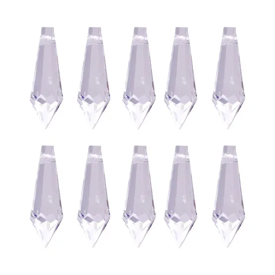 Ponteira Pirulito 10X31Mm Em Acrilico Com 500Gr 001 - Cristal Transparente 001