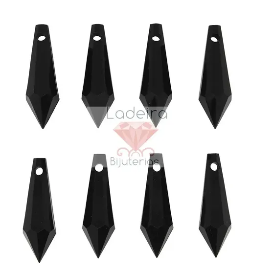 Ponteira Pirulito 10X31Mm Em Acrilico Com 500Gr 072 - Preto