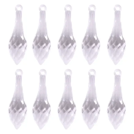 Ponteira Gota 14X45Mm Em Acrilico Com 500Gr 001 - Cristal Transparente 001