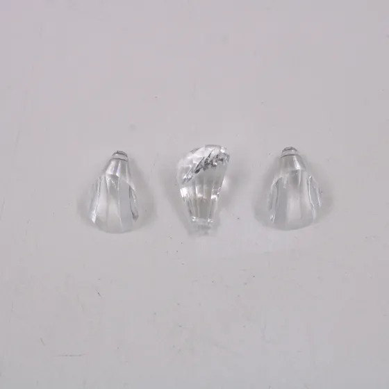 Ponteira Pata De Vaca 18Mm Em Acrilico Com 500Gr 001 - Cristal Transparente 001