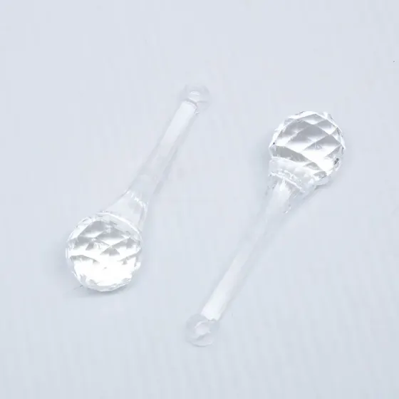 Ponteira Gota Sextavado 16X56Mm Em Acrilico Com 500Gr 001 - Cristal Transparente 001