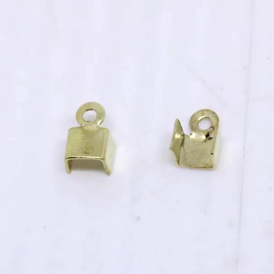 Terminal Quadrado Com Argola 03Mm Em Ferro Com 1000 Pecas 073 - Dourado 073