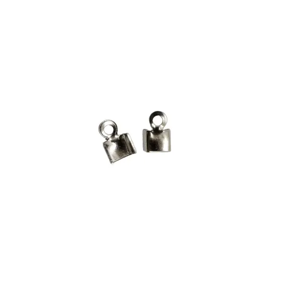 Terminal Quadrado Com Argola 03Mm Em Ferro Com 1000 Pecas 074 - Niquel 074