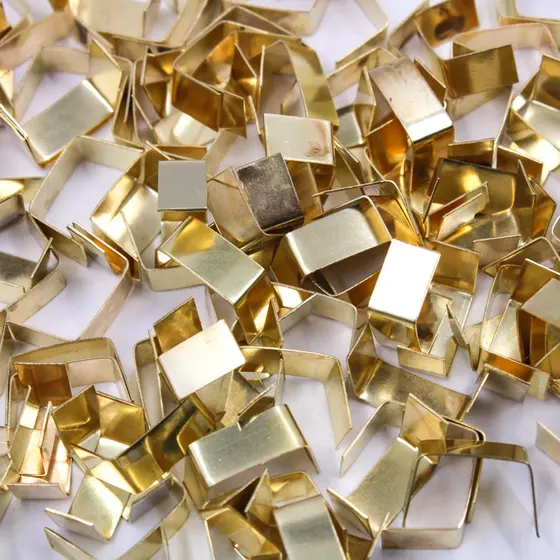 Terminal De Ferro Sem Argola 11X5Mm Com 1000Pcs 073 - Dourado 073