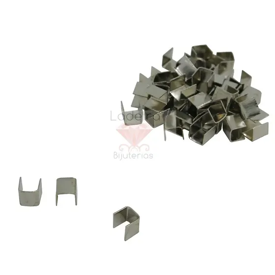Terminal De Ferro Sem Argola 11X5Mm Com 1000Pcs 074 - Niquel 074