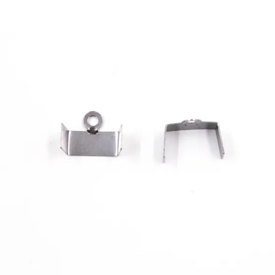 Terminal Quadrado Com Argola 10Mm Em Ferro Com 1000 Pecas 076 - Grafite 076