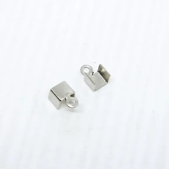 Terminal De Ferro Com Argola Curvado 4Mm Com 1.000 Pecas 074 - Niquel 074