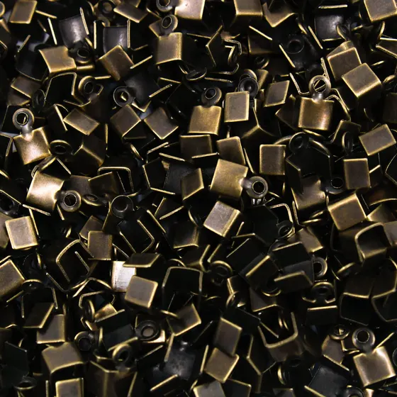 Terminal De Ferro Com Argola Curvado 4Mm Com 1.000 Pecas 075 - Ouro Velho