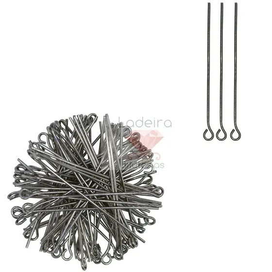 Alfinete Contrapino 40Mm Em Ferro Com 1 Kg 074 - Niquel 074