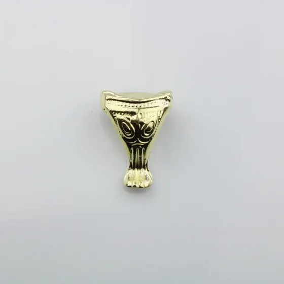 Pe De Bandeja Egipcia Grande Em Zamac 27X22Mm Com 12 Pecas Com 12 Pecas 073 - Dourado 073