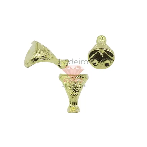 Pe De Bandeja Egipcia Peq. 20X16Mm C/12Pcs 073 - Dourado 073