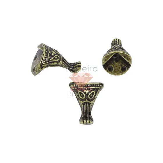 Pe De Bandeja Egipcia Peq. 20X16Mm C/12Pcs 075 - Ouro Velho