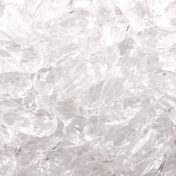 Ponteira Gota 14X32Mm Em Acrilico Com 500Gr C001 - Cristal Transparente C001