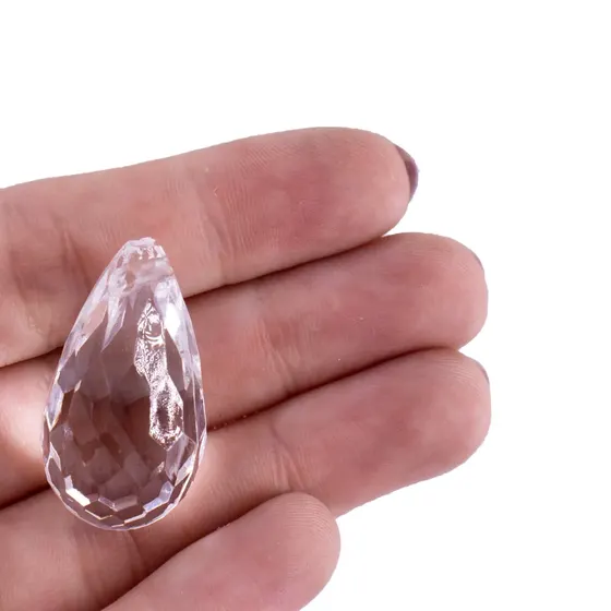Ponteira Gota 19X33Mm Em Acrilico Com 500Gr 001 - Cristal Transparente 001