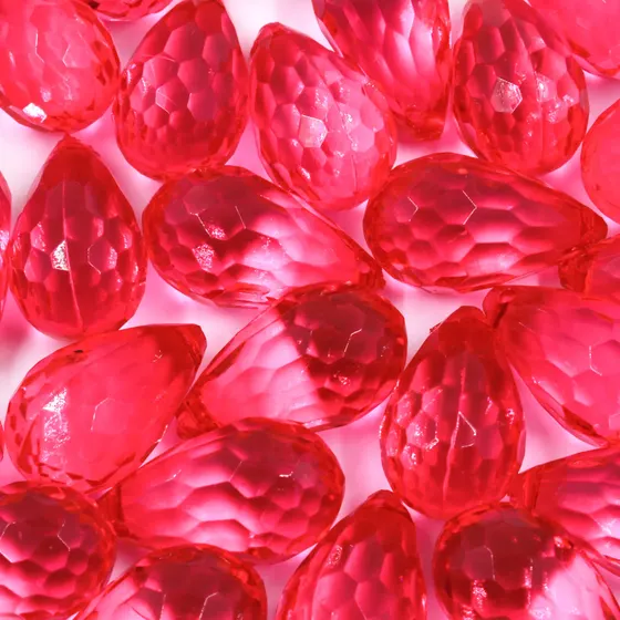 Ponteira Gota 19X33Mm Em Acrilico Com 500Gr 007 - Rosa Pink
