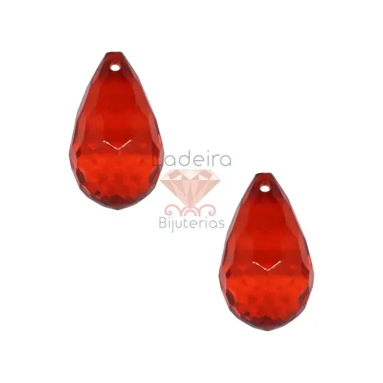 Ponteira Gota 19X33Mm Em Acrilico Com 500Gr 012 - Vermelho 12