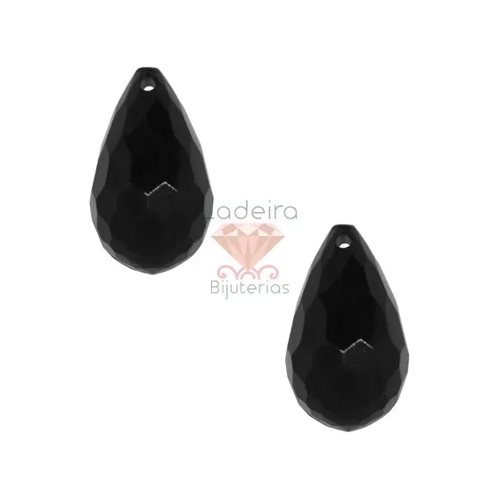 Ponteira Gota 19X33Mm Em Acrilico Com 500Gr 072 - Preto