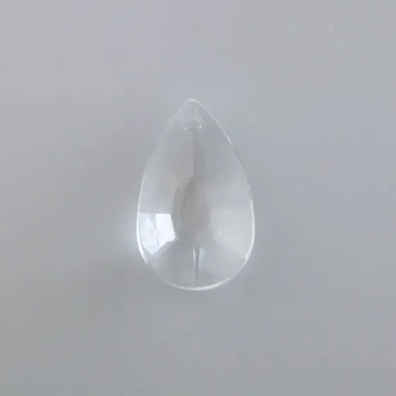 Ponteira Gota Sextavado 16X26Mm Em Acrilico Com 500Gr 001 - Cristal Transparente 001