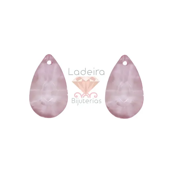 Ponteira Gota Sextavado 16X26Mm Em Acrilico Com 500Gr 004 - Rosa 04