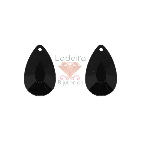 Ponteira Gota Sextavado 16X26Mm Em Acrilico Com 500Gr 072 - Preto