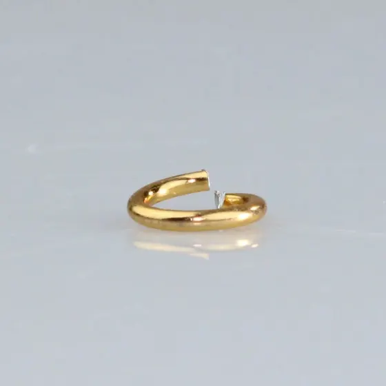 Argolinha 06Mm Em Aluminio Com 250Gr 073 - Dourado 073